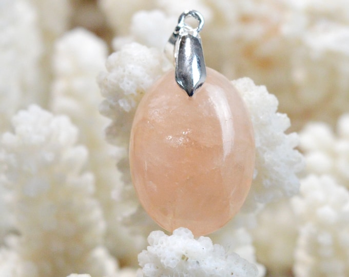 Morganite 26 carats - pendentif cabochon pierre naturelle - Pakistan / FA43