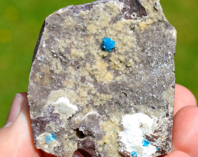 Cavansite & Chalcedony 145 grams - Wagholi Quarries, Wagholi, Pune District, Maharashtra, India