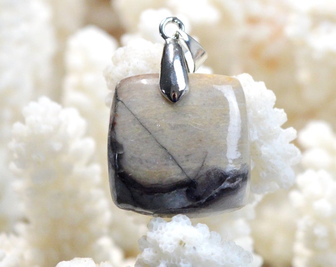 Agate 33 carats - pendentif cabochon pierre naturelle - Mexique / FD41