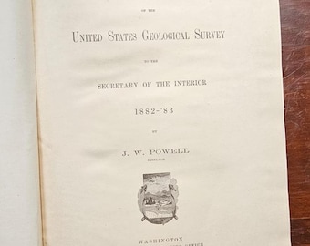 Fourth Annual report of the United States Geological Survey to the Secretary of the Interior 1882-1883 - J.W. POWELL - 1884 - Used
