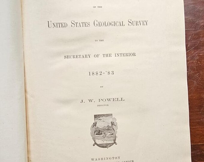 Fourth Annual report of the United States Geological Survey to the Secretary of the Interior 1882-1883 - J.W. POWELL - 1884 - Used