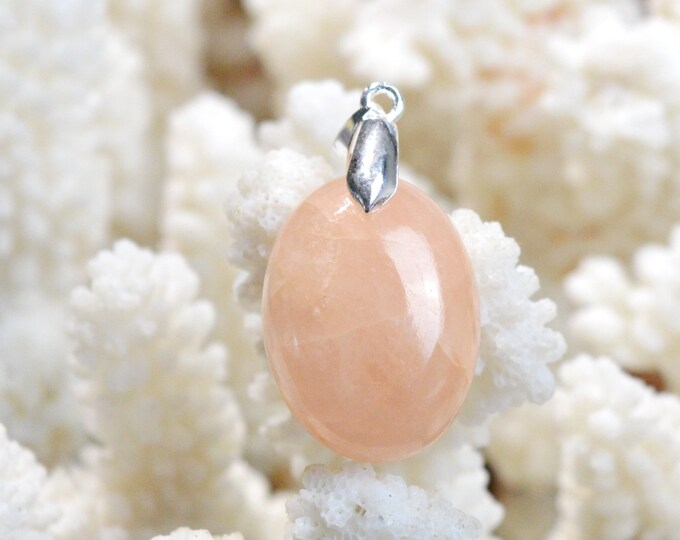 Morganite 36 carats - pendentif cabochon pierre naturelle - Pakistan / FA47