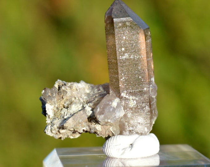 Smoky quartz 11 grams - Minstigertal (Münstigertal), Münster, Goms, Valais, Switzerland