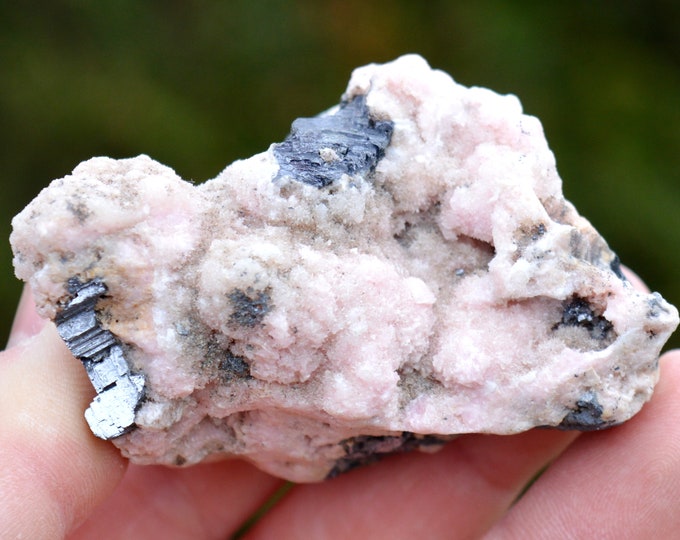 Rhodochrosite & galena 195 grams - Trepča complex, Trepča valley, Mitrovica, Mitrovica District, Kosovo