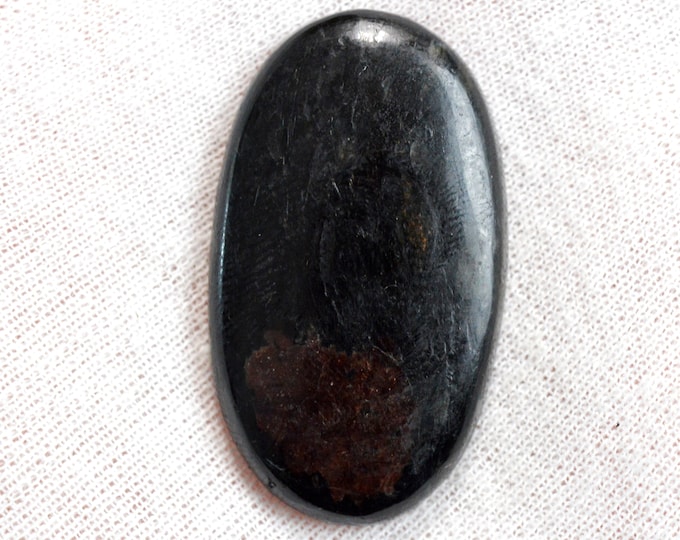 Grenat Spessartine & Tourmaline Schorl 80 carats - cabochon pierre naturelle - Pakistan / ES59
