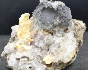Fluorite & galena calcite - 120 grams - Durfort, Gard, France - Year 1990-92
