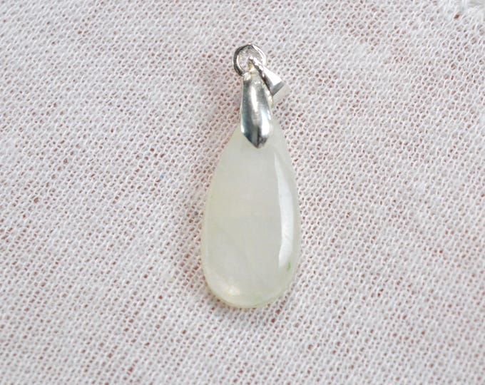 Pierre de lune blanche 10 carats - pendentif cabochon pierre naturelle - Tanzanie / FV5