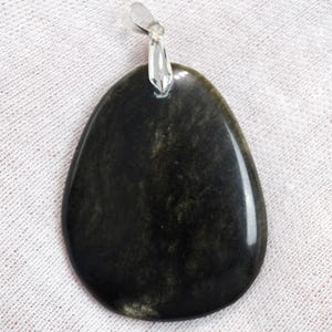 100 Carat Golden Obsidian - Natural Stone Cabochon Pendant - Mexico /FU42