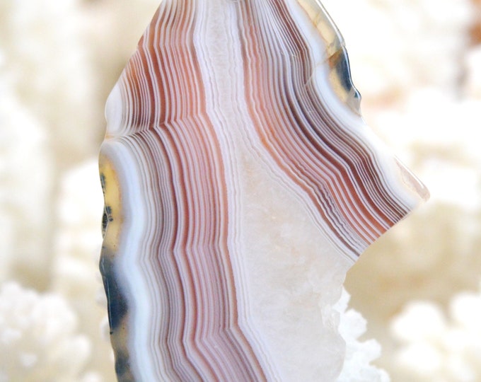 Agate 68 carats - pendentif cabochon pierre naturelle - Botswana // Ref AR95