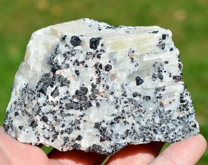Spinel & calcite 450 grams - Maromby, Amboasary Sud District, Anosy, Madagascar