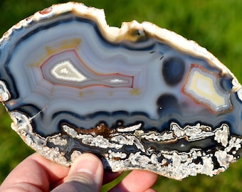 Slice - Agate 18 cm - 250 grams - Rio Grande do Sul, Brazil