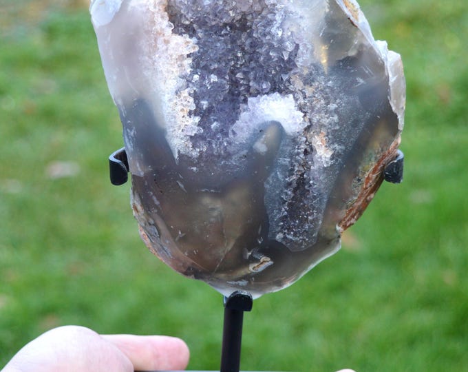 Quartz & Agate base 1160 grams - Minas Gerais, Brazil