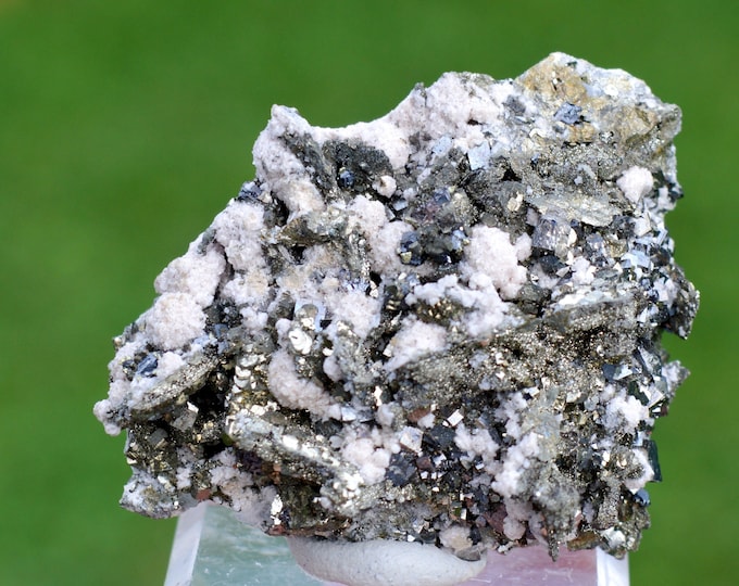 Rhodochrosite & Pyrite 73 grams - Trepča complex, Trepča valley, Mitrovica, Mitrovica District, Kosovo
