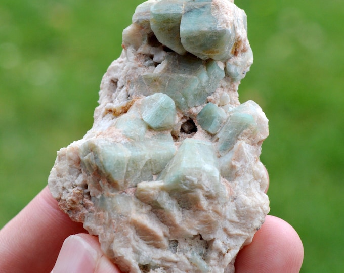 Amazonite & Feldspar Group 92 grams - Dreamtime claim, Crystal Peak, Teller County, Colorado, USA