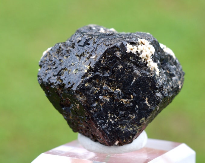 Andradite garnet var. melanite 112 grams - Arrondissement of Diakon, Bafoulabé Cercle, Kayes Region, Mali