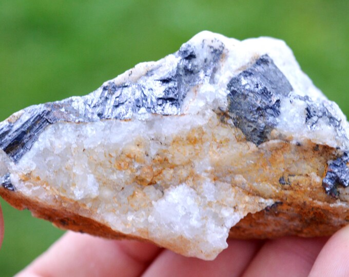 Galena & Quartz - 154 grams - Bou Nahas Mine, Oumjrane mining area, Alnif Cercle, Tinghir Province, Drâa-Tafilalet Region, Morocco