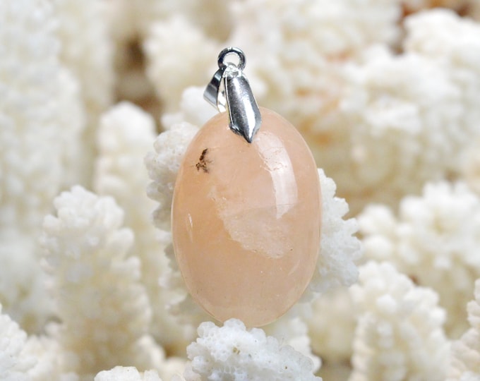 Morganite 39 carats - pendentif cabochon pierre naturelle - Pakistan / FA42