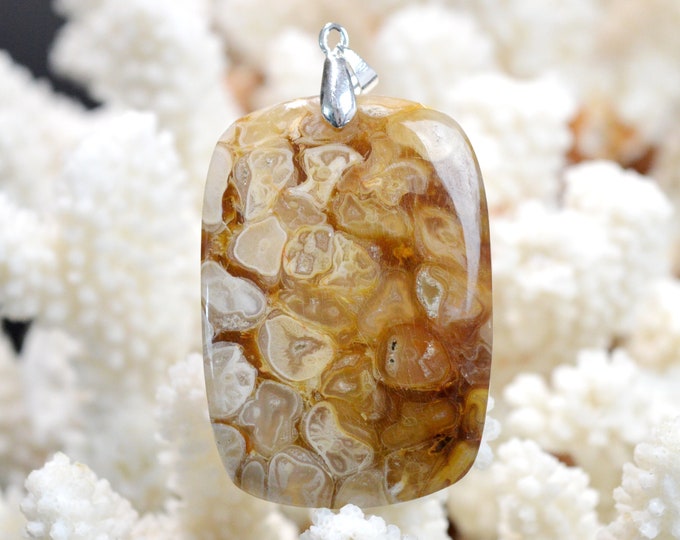 Agate 122 carats - pendentif cabochon pierre naturelle - Mexique // DO56