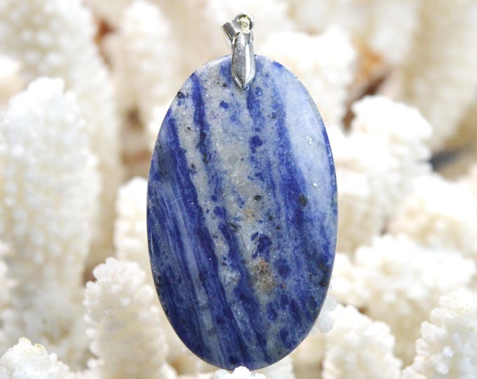 89-carat Sodalite - natural stone cabochon pendant - Namibia / FX14