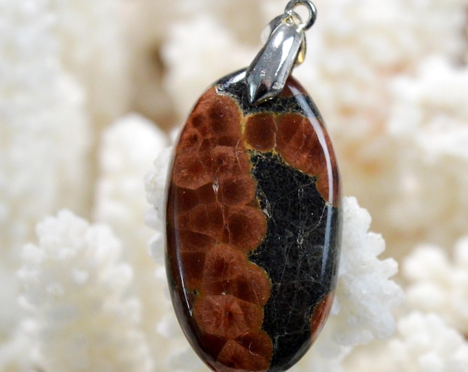 Peanut Obsidian 28 Carat - Natural Stone Cabochon Pendant - Mexico / GB70