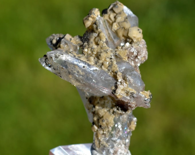 Quartz & Siderite Dravite 48 grams - Panasqueira Mines, Covilhã, Castelo Branco District, Portugal