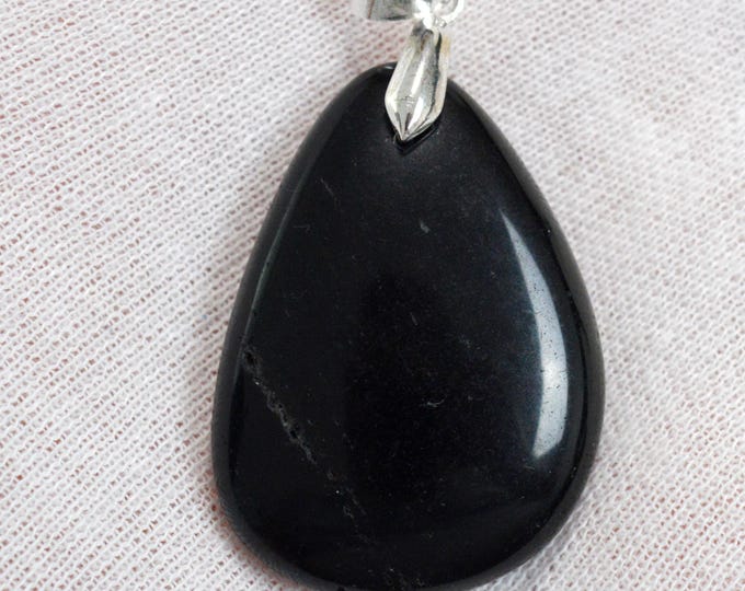 88 carat golden obsidian - natural stone cabochon pendant - Mexico /FU56