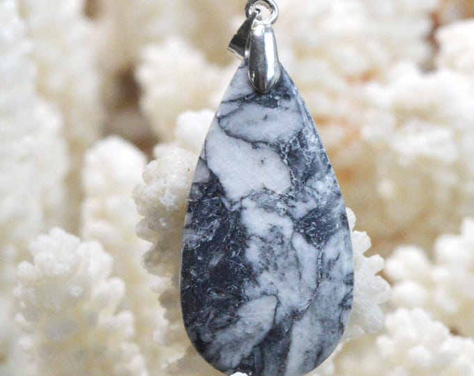 Pinolite 24 carat - natural stone cabochon pendant - Austria / FS15