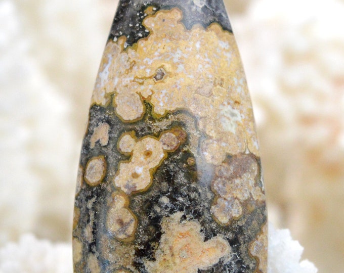 70 carat ocean jasper - natural stone cabochon pendant - Indonesia // REF M97