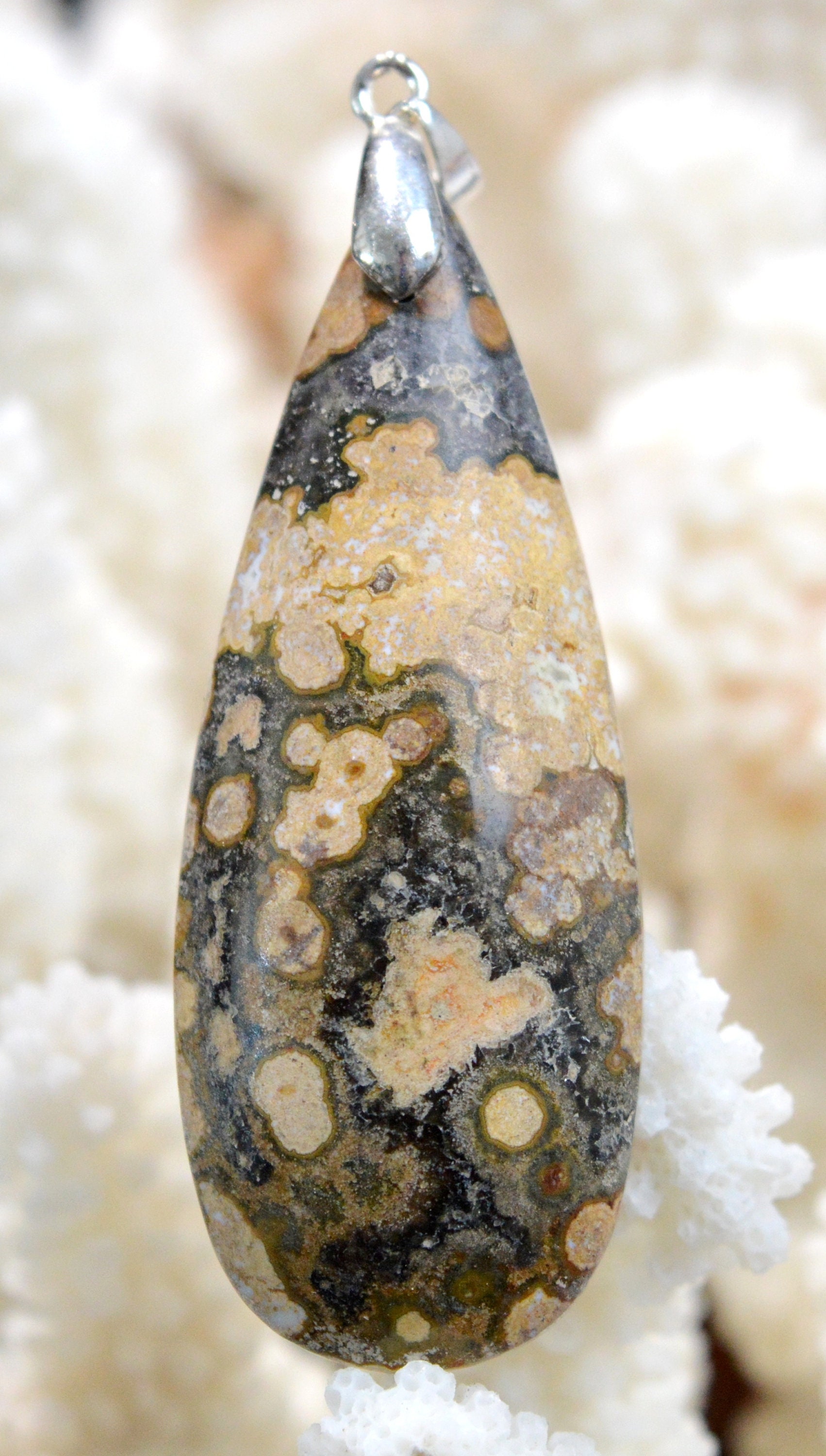 Jaspe Ocean 70 Carats Cabochon Pendant Natural Stone - Etsy UK