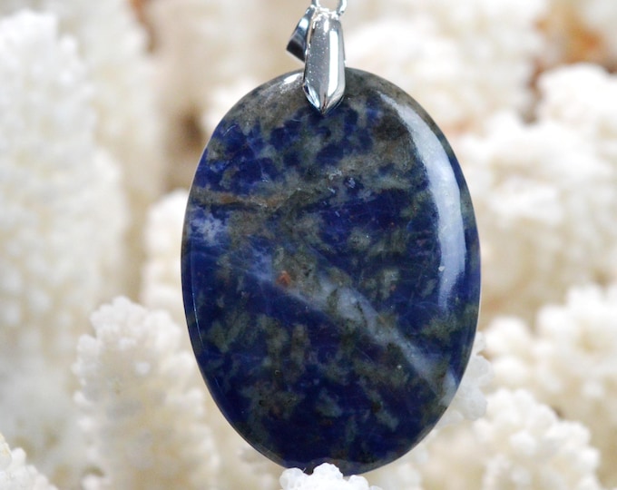 Sodalite 54 carats - natural stone cabochon pendant - Namibia / FT61