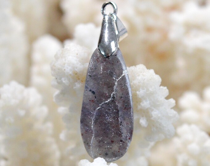 Cordiérite Iolite - 17 carats - pendentif cabochon pierre naturelle - Australie / GB19