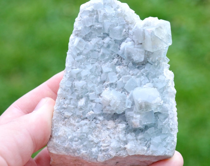 Fluorite 333 grams - La Barre Mine (La Martinèche Mine), Saint-Jacques-d'Ambur, Puy-de-Dôme, Auvergne-Rhône-Alpes, France