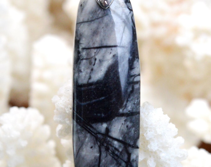 35 Carat Picasso Jasper - Natural Gemstone Cabochon Pendant - Utah, USA // AH51