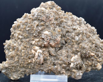 Smoky quartz & barite 363 grams - Alnif, Morocco