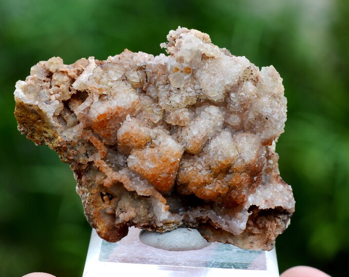 Perimorphic quartz calcite 37 grams - Valzergues, Villefranche-de-Rouergue, Aveyron, Occitanie, France