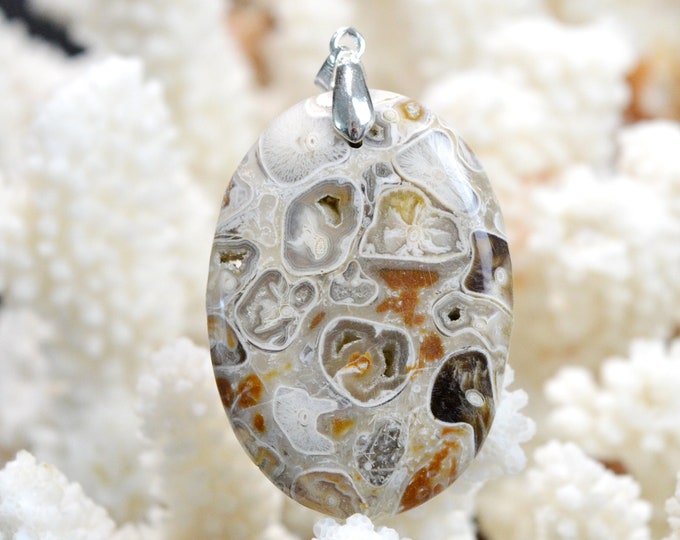 Agate 91 carats - pendentif cabochon pierre naturelle - Mexique // DO65
