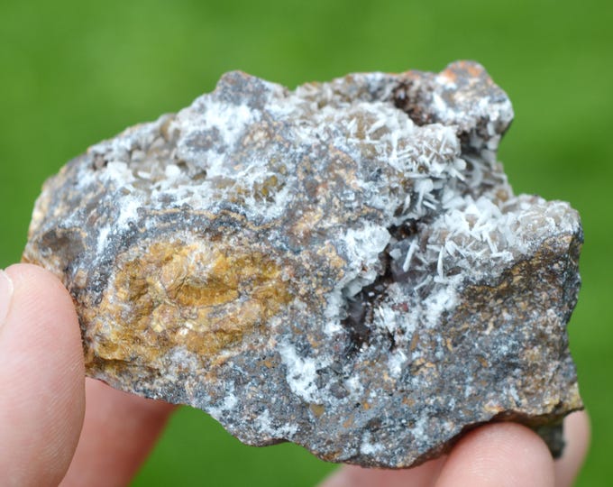 Baryte Goethite & Fluorite 316 grams - Les Redoutières Mine, Chaillac Mines, Chaillac, Le Blanc, Indre, Centre-Val de Loire, France