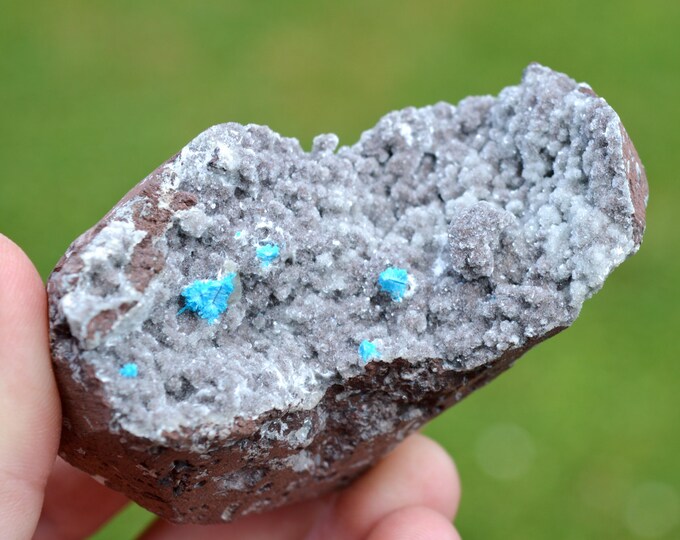 Cavansite & Chalcedony 186 grams - Wagholi Quarries, Wagholi, Pune District, Maharashtra, India