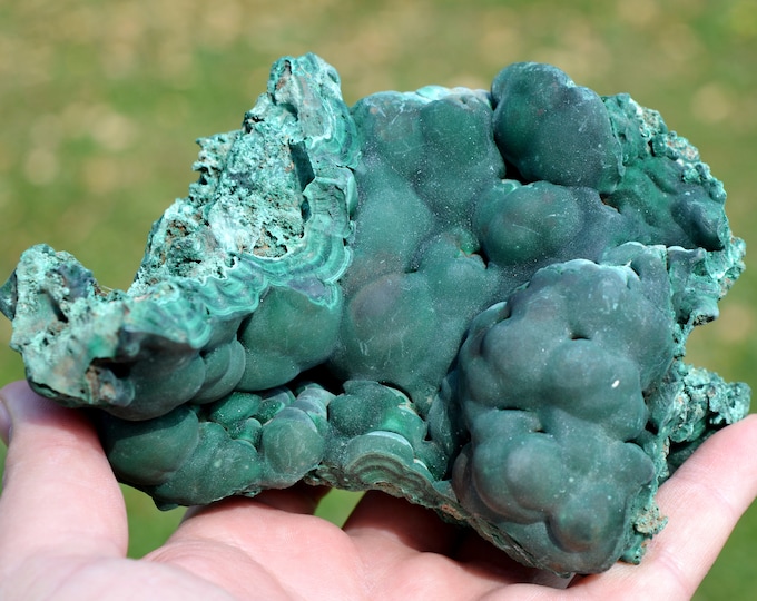 Malachite 907 grams - L'Etoile du Congo Mine, Lubumbashi, Haut-Katanga, DR Congo