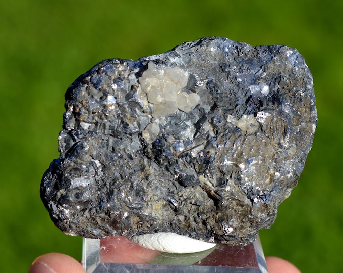 Galena & Quartz 160 grams - Pontgibaud, Riom, Puy-de-Dôme, Auvergne-Rhône-Alpes, France