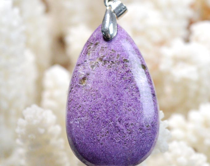 Stichtite 43 carats - natural stone cabochon pendant - Tasmania, Australia / FZ49