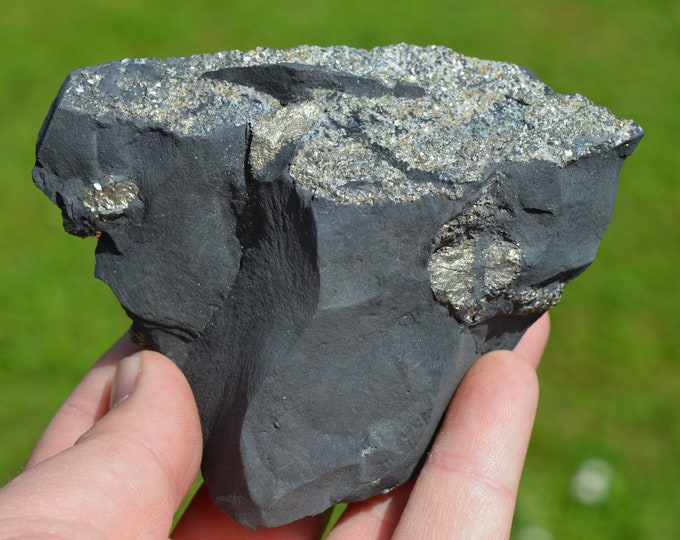 Pyrite on matrix 108 grams - Serre-Ponçon Lake, Hautes-Alpes, France