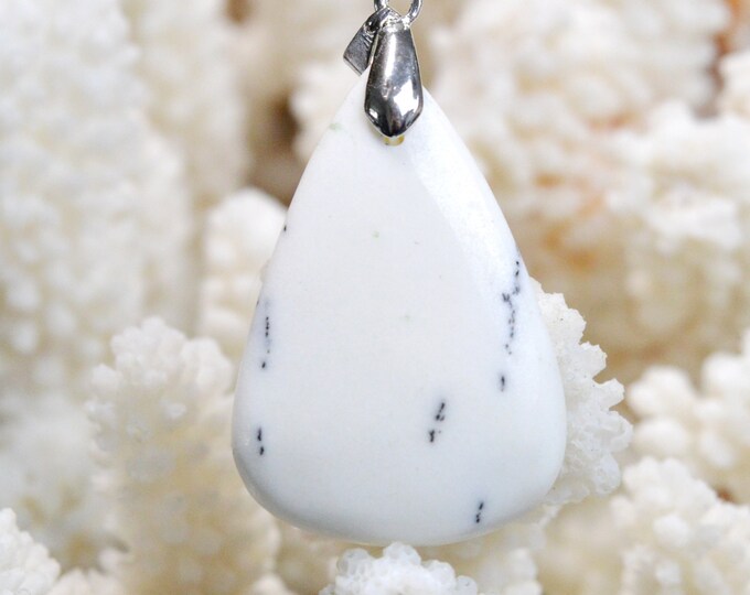 52 Carat Dendrite Opal - Natural Gemstone Cabochon Pendant - Türkiye // CR10