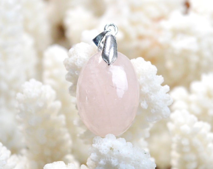 Morganite 32 carats - pendentif cabochon pierre naturelle - Pakistan / EI41