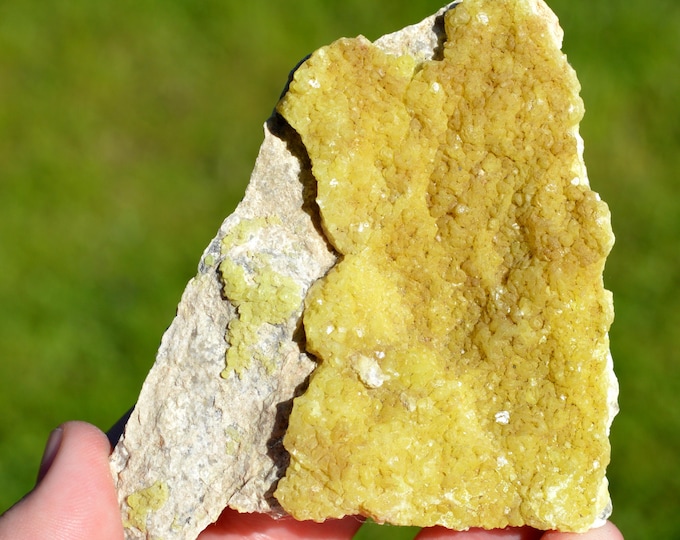 Sulfur 127 grams - Machów mine, Tarnobrzeg City Co., Subcarpathian Voivodeship, Poland