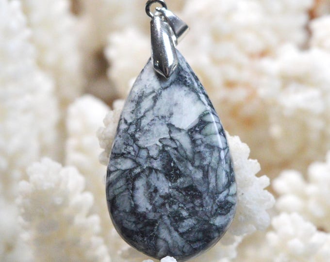 Pinolite 40 carat - natural stone cabochon pendant - Austria / FS9