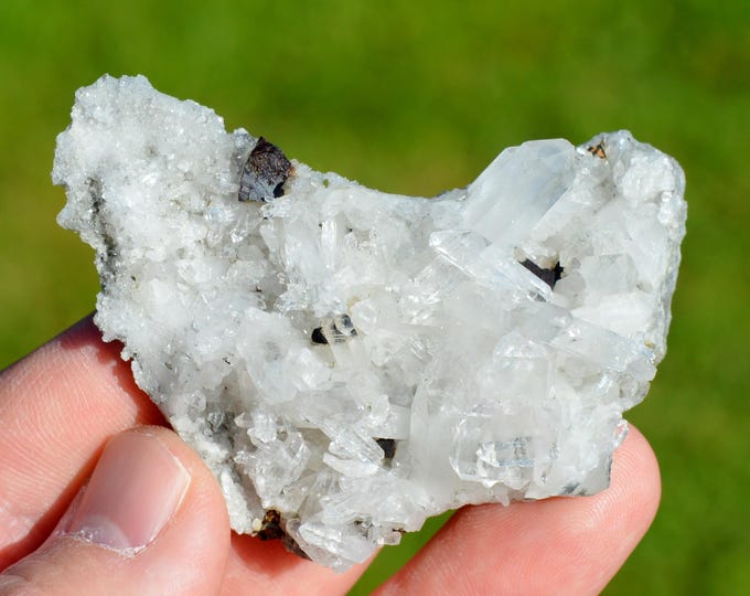 Quartz & Chalcopyrite 43 grams - Bourg-Saint-Maurice, Albertville, Savoie, Auvergne-Rhône-Alpes, France