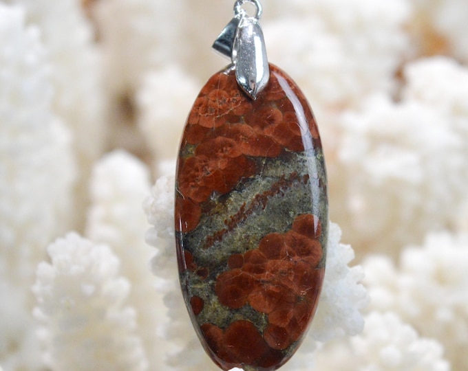 Peanut Obsidian 39 Carat - Natural Stone Cabochon Pendant - Mexico / FW46