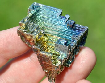 Cristalli metallici di bismuto, 49 grammi - Coltivati in laboratorio