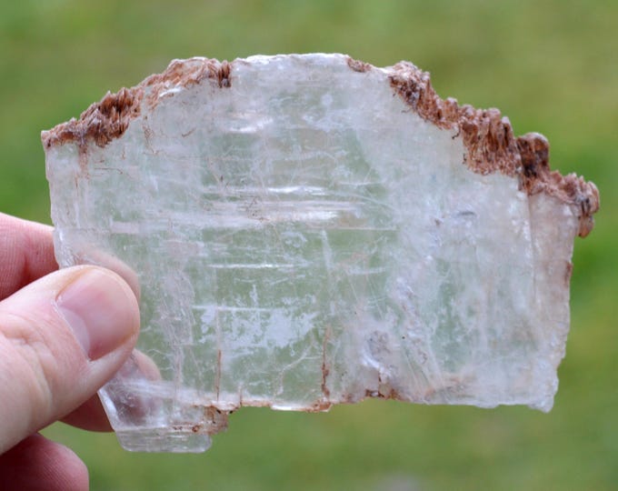 Gypsum 96 grams - Kettara mine, Bour Cercle, Marrakech Prefecture, Marrakesh-Safi Region, Morocco